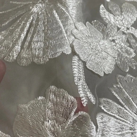 Lulu's White Floral Lace Square-Neck Mini Dress - Picture 2 of 4